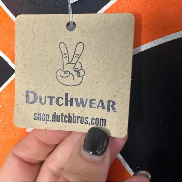 Dutch Bros INFANT 3-6 Months Orange + Black RARE Jersey Tee DB 1992 Oregon State - Picture 3 of 5